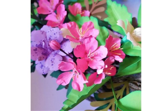 Apple Cherry Peach Blossoms Paper Flowers Templates – 3D SVG Design Review