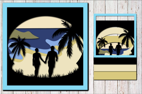 Beach Scene Couple