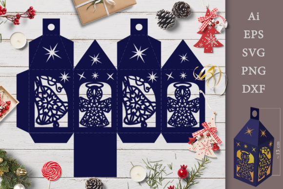 Christmas Lantern 3D SVG for Crafters & Etsy Sellers