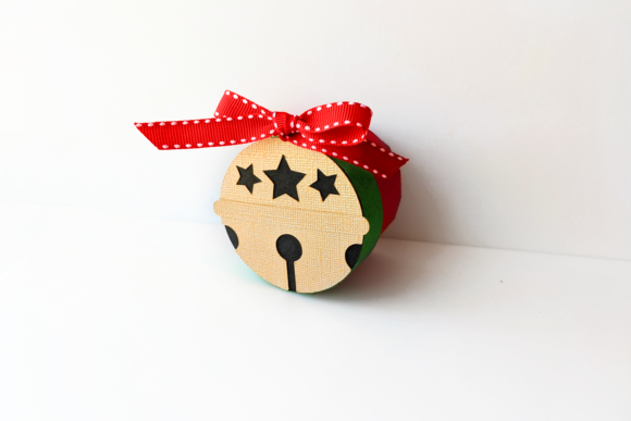 Christmas Sleigh Bell Round Gift Box 3D SVG: Festive Branding Done Right