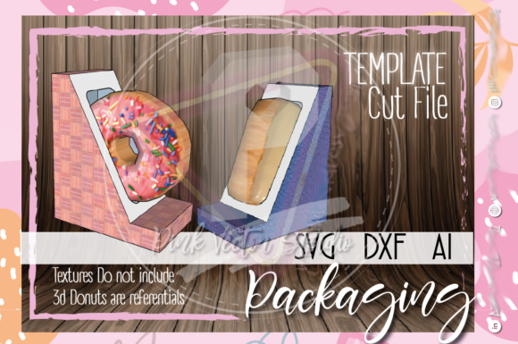 π©Donut Holder Box Templateπ©: A 3D SVG Shape That Elevates Branding and Marketing Visuals