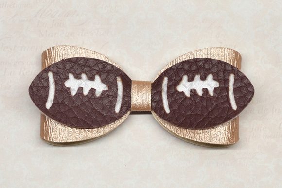 Football Bow Template: A Playful 3D SVG Shape for Local Business Branding and Packaging