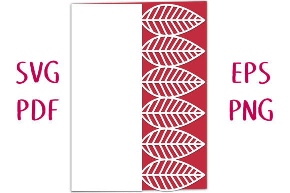 Geo Leaf Lace Edged Card SVG Cut File Review