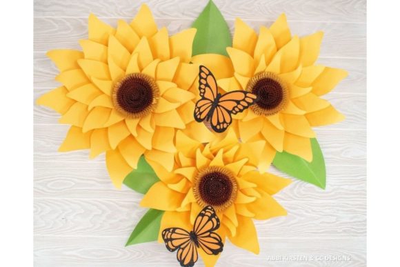 Giant Sunflower Paper Template: A 3D SVG Bloom for Blog & Editorial Design