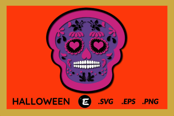 Halloween 3D Papercut: A Festive 3D SVG for Creative Sellers
