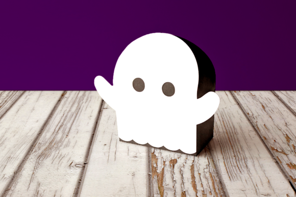 Halloween Ghost Gift Box 3D SVG for Festive Brand Packaging