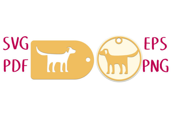 Labrador Retriever Dog Gift Tags SVG Cut – 3D SVG Shapes for Charming Brand Visuals