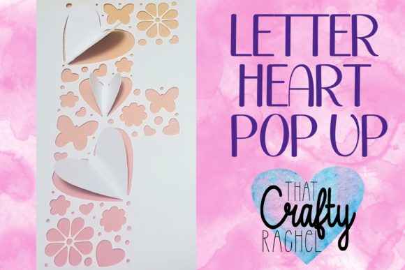 Letter F Pop Up Heart Template – A 3D SVG for Crafters & Small Business Branding