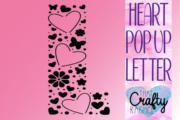 Letter L Pop Up Heart Template – A 3D SVG Shape for Crafters & Handmade Sellers