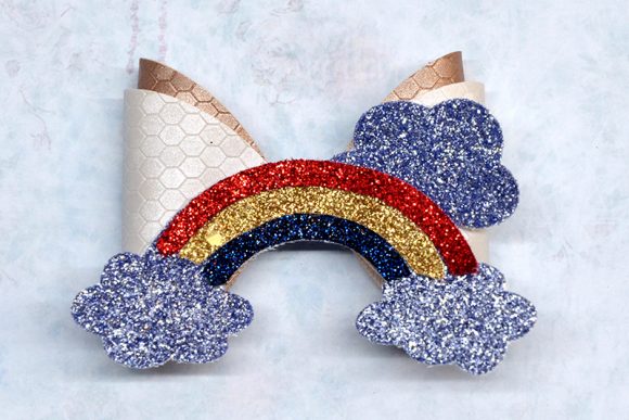 Rainbow Bow Template: A Versatile 3D SVG for Crafters & Etsy Sellers