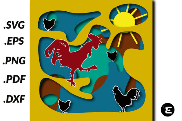 Rooster: A 3D SVG Design for Playful, Rustic Branding in Local Business Packaging