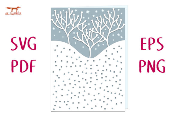 Starry Night Greetings Card SVG Cut File Review