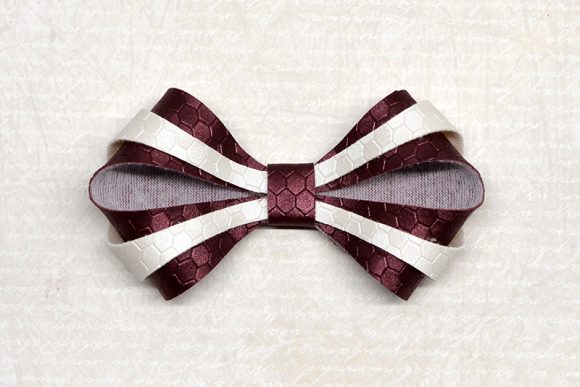 Stripy Bow Template: 3D SVG Shape Adds Personality to Local Brand Packaging