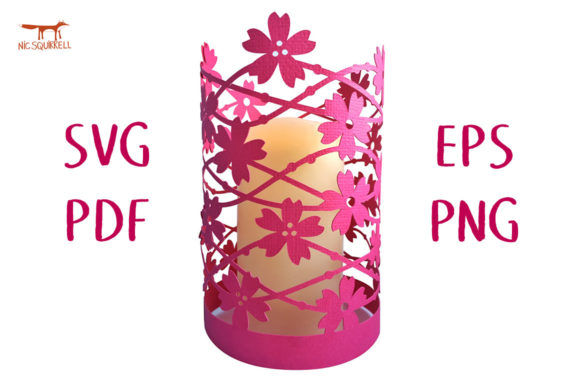Windswept Blossom Lantern 3D SVG Cut File for Creative Sellers